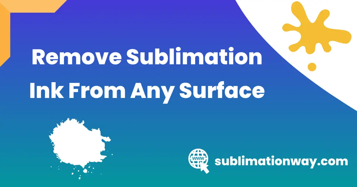 how to remove sublimation ink from tumbler